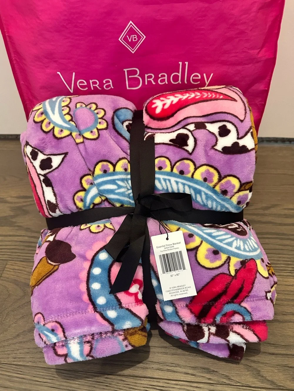 Vera Bradley Disney Pixar Toy Story Limited Edition Essential Throw Blanket NWT